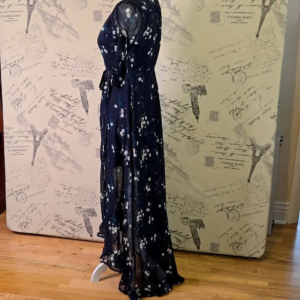 Miami Floral wrap dress size Small - Picture 8 of 12